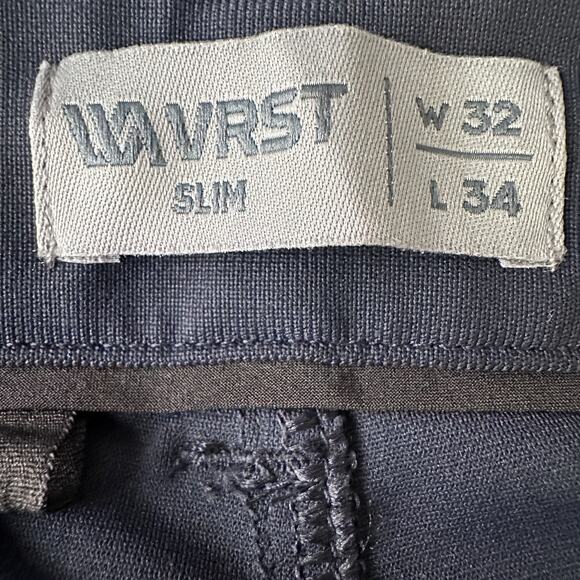 VRST Pants Men’s 32 x 34 Navy Blue 5-Pockets Golf Straight Classic Slim Fit New - Picture 6 of 10